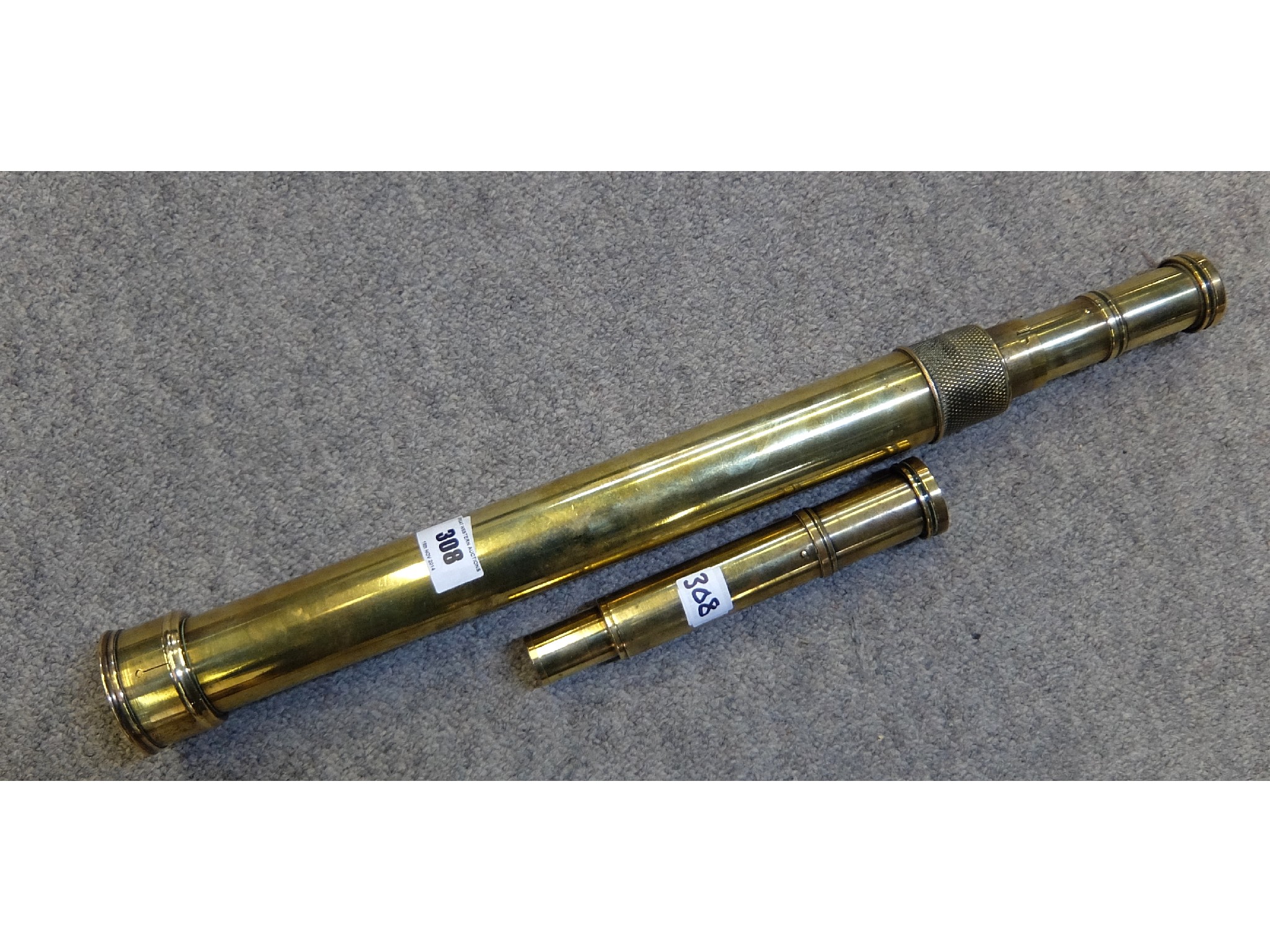 Appraisal: A Military issue brass cased telescope