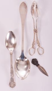 Appraisal: Three Silver Plated Serving Items Three silver plated serving items