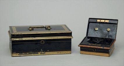 Appraisal: Two Victorian Cash Boxes