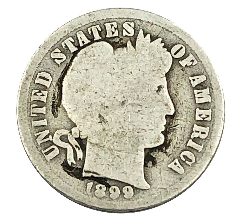 Appraisal: -S Barber Dime Better date coin