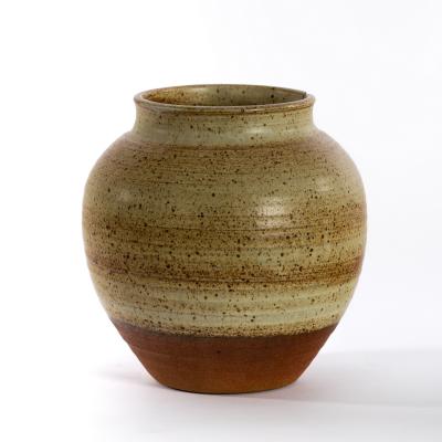 Appraisal: Ray Finch Winchcombe Pottery an earthenware vase with speckled graduating