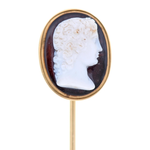 Appraisal: A hardstone cameo th c of onyx carved with the