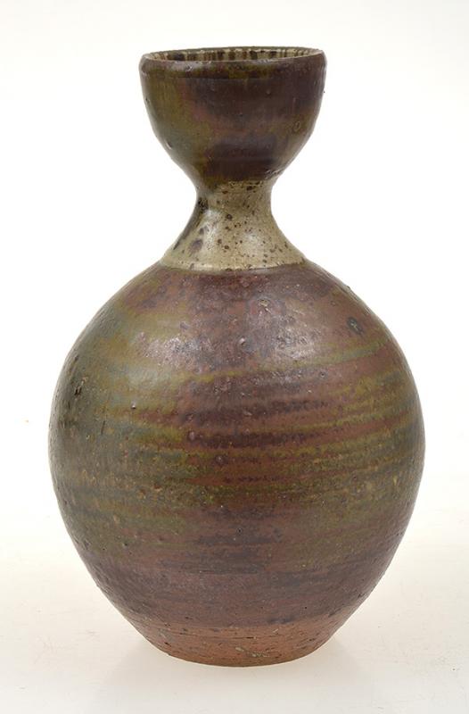 Appraisal: PETER RUSHFORTH DOUBLE GOURDED VASE CM TALL