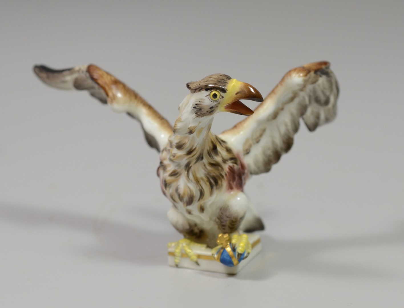 Appraisal: Meissen porcelain spread wing eagle figurine h