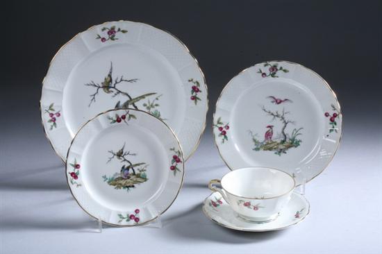 Appraisal: -PIECE LIMOGES PORCELAIN DINNER SERVICE L Bernardaud Co Including eight