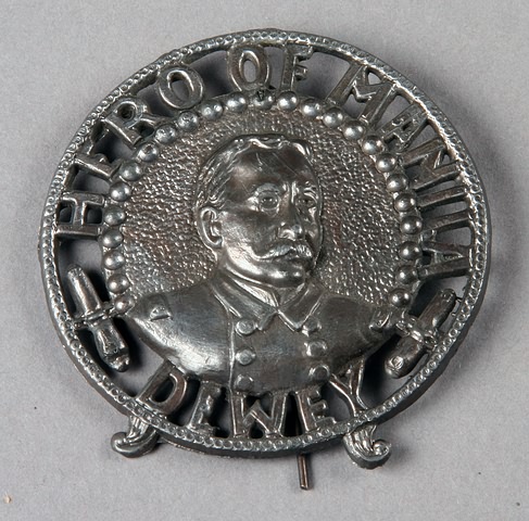 Appraisal: Large Dewey Hero of Manila pin diameter