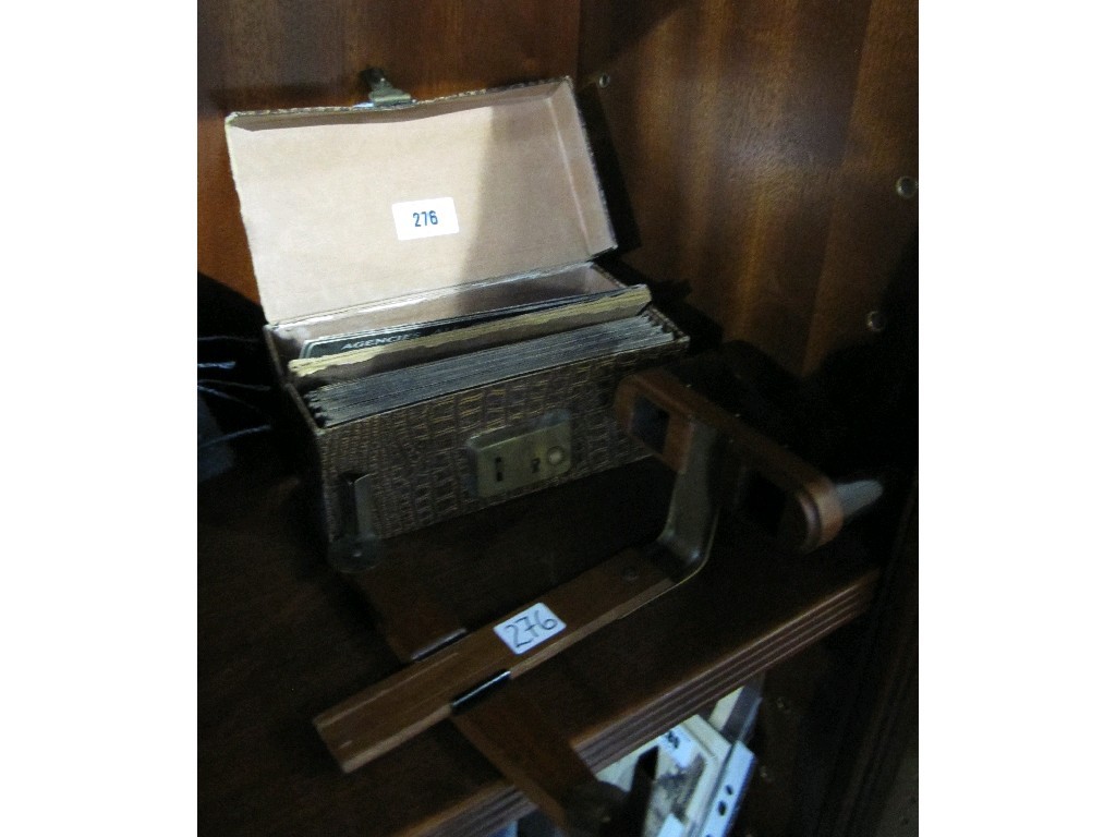 Appraisal: Stereoscope with a quantity of slides