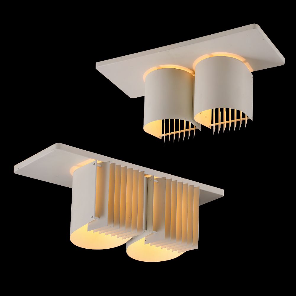 Appraisal: Alvar Aalto Custom order very rare pair of ceiling light