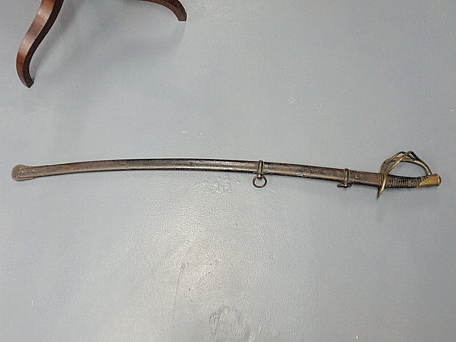 Appraisal: Civil War officer s sword brass and iron l