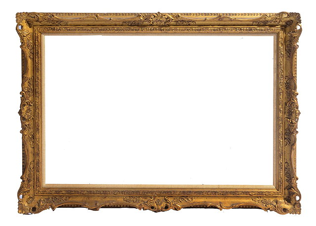 Appraisal: AN TH CENTURY STYLE GILT GESSO FRAME of swept rococo