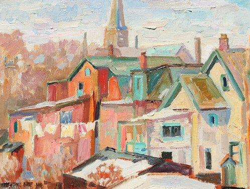 Appraisal: BROWN George Crowley Canadian British - Ottawa Scene OIL Canvas