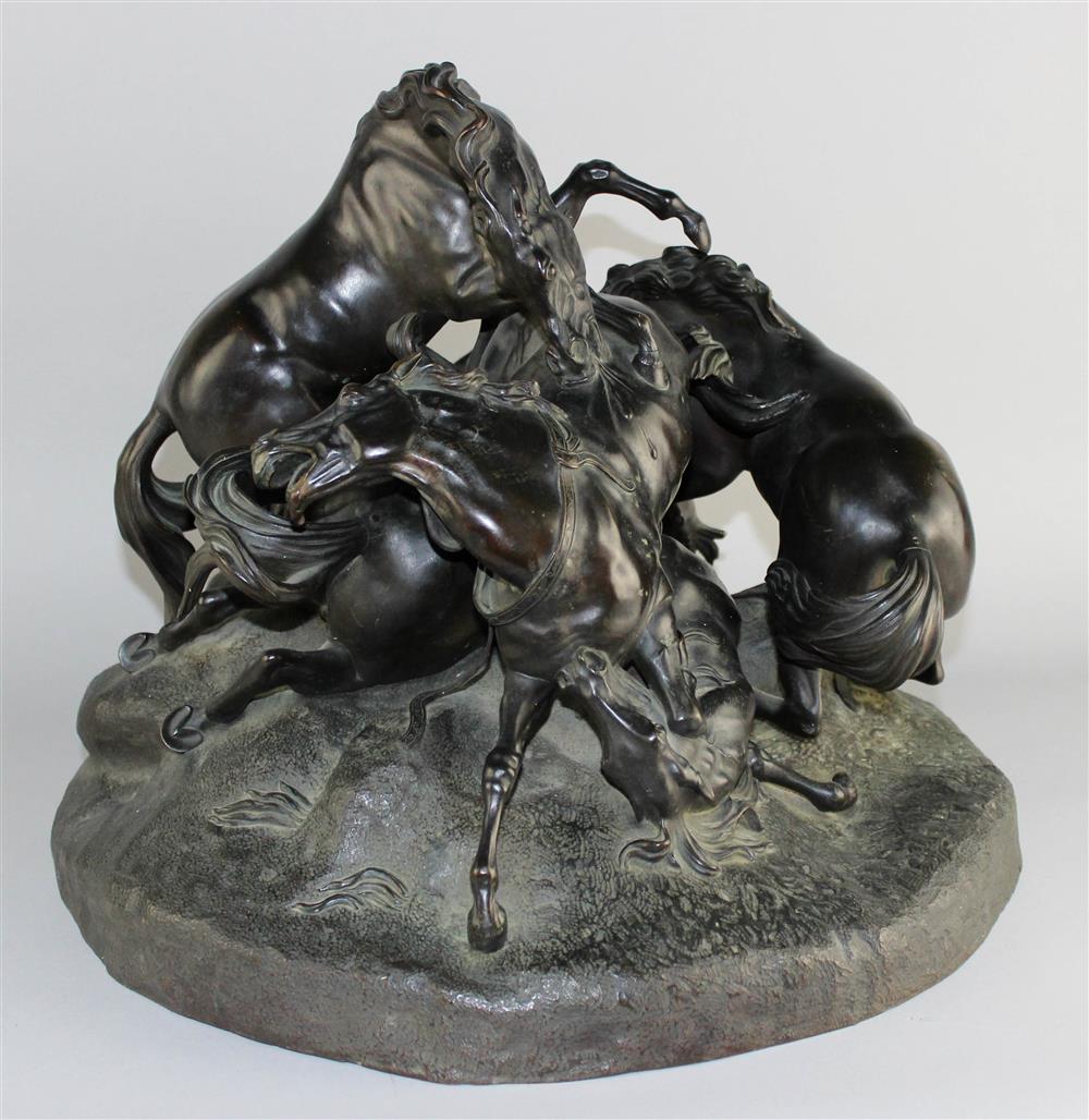 Appraisal: IMPORTANT BRONZE GROUP 'DUNCAN'S HORSES FROM MACBETH' BY JOHN LOUGH