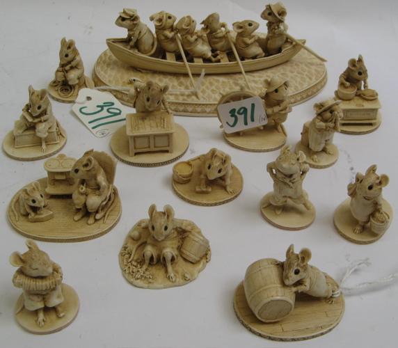 Appraisal: COLLECTION OF WEE SEA FOLK CHARACTER FIGURINES by Wm Petersen