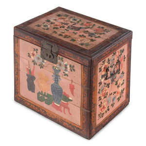 Appraisal: A Chinese Export Painted Box Late th Early th Century