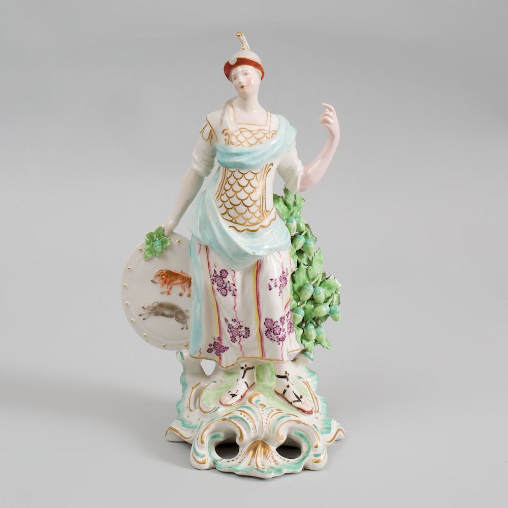 Appraisal: Derby Porcelain Figure of Britannia Unmarked in high Pauline Pocock