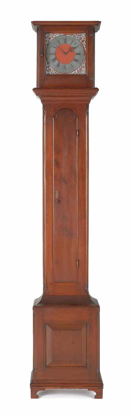 Appraisal: Lancaster Pennsylvania Queen Anne walnut tall case clock ca the