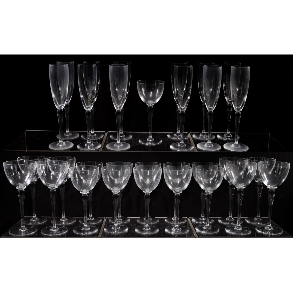 Appraisal: ST LOUIS CRYSTAL AMADEUS STEMWARE COLLECTION pieces including -inch water