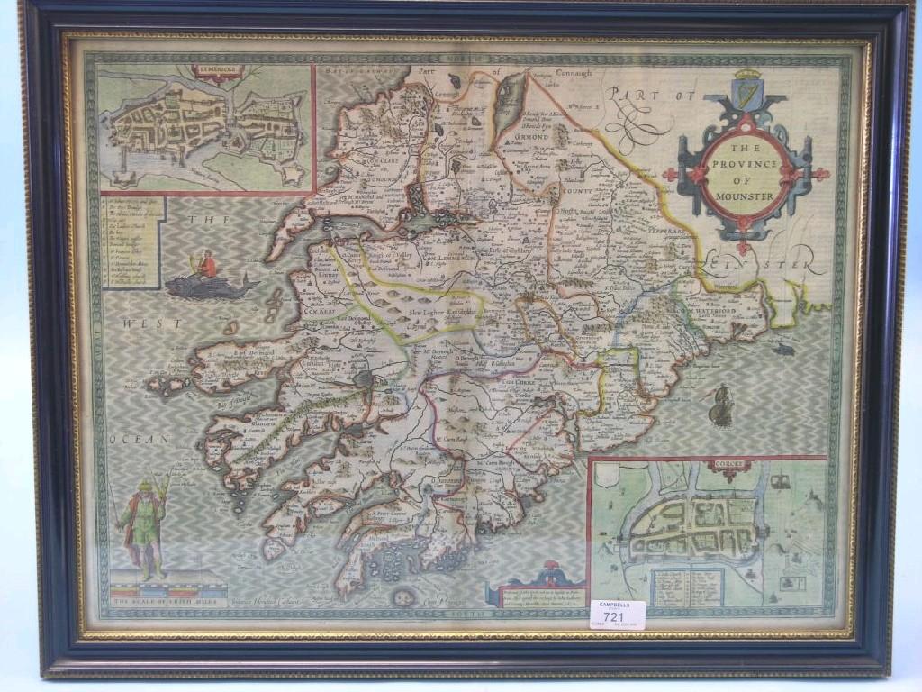 Appraisal: John Speed - th century line-engraved map The Province of