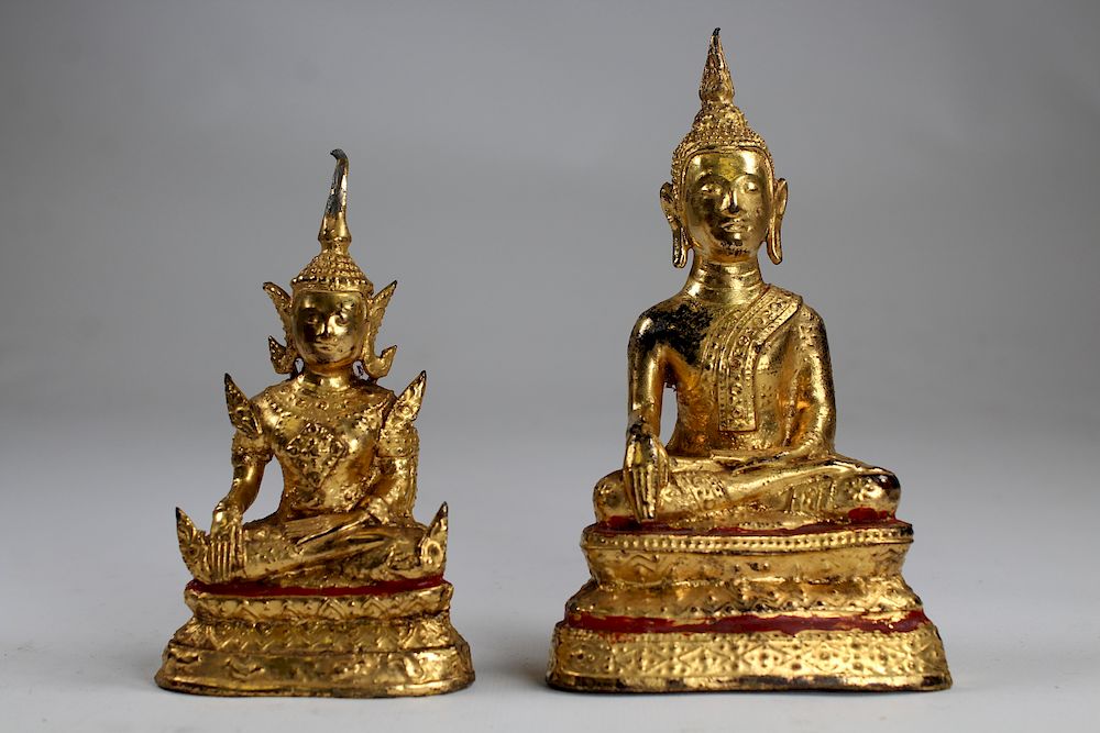 Appraisal: Seated Thai Buddhas th C Seated Thai Buddhas th C