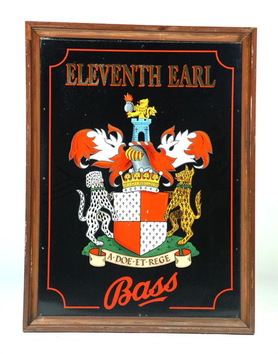 Appraisal: PUB SIGN European th century Painted sign for ''The Eleventh