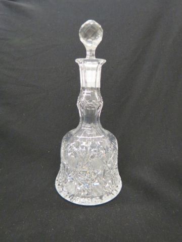 Appraisal: Cut Glass Decanter brilliant period Harvard fan style excellent