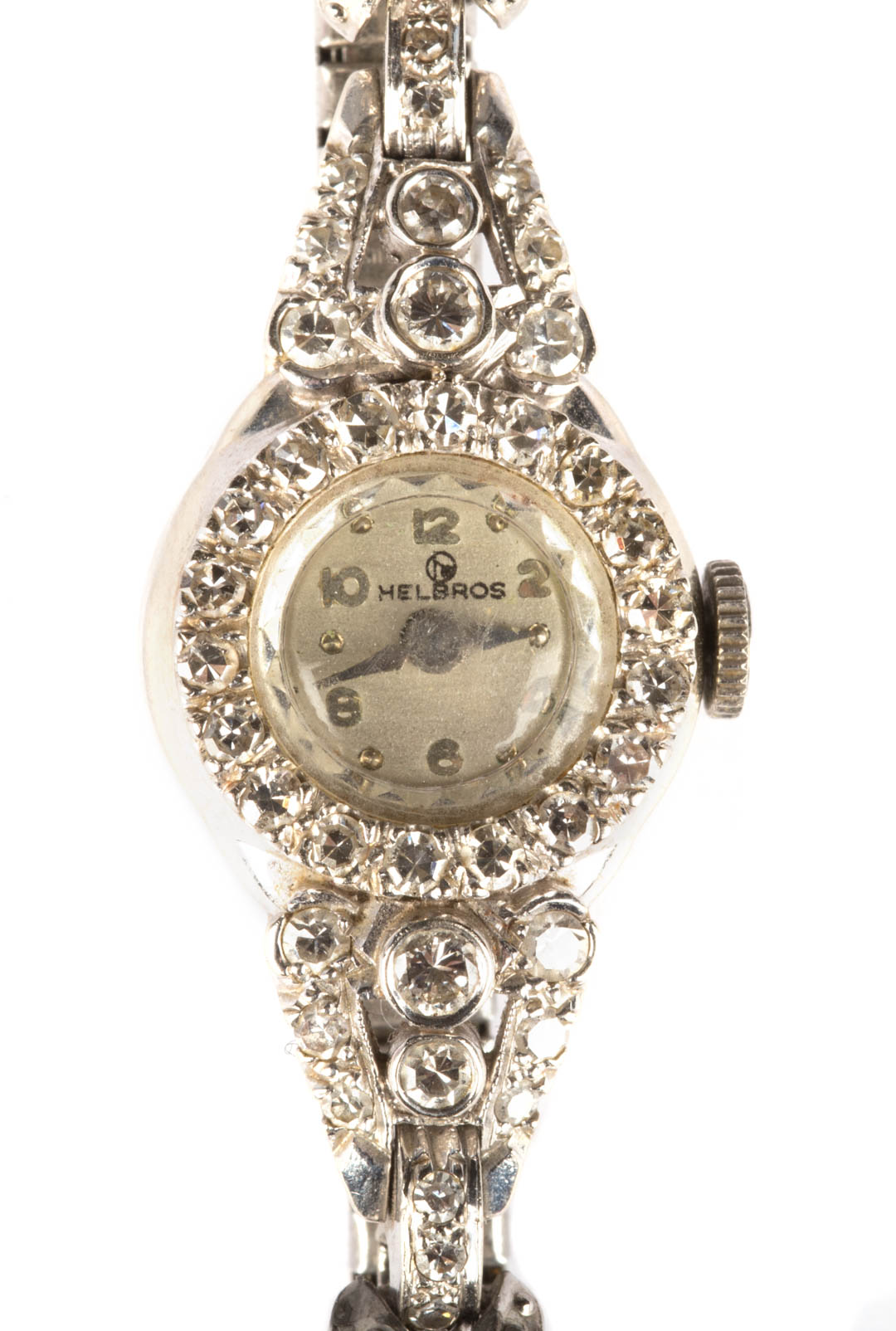 Appraisal: A Vintage Lady's Diamond Wristwatch by Helbros K white gold