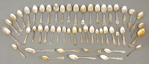 Appraisal: - Group of souvenir spoons by various makers some with