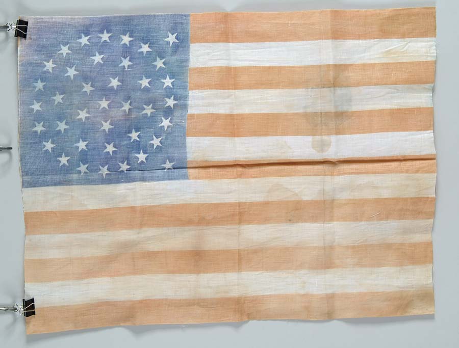 Appraisal: -STAR AMERICAN FLAG - x flag is printed on cotton