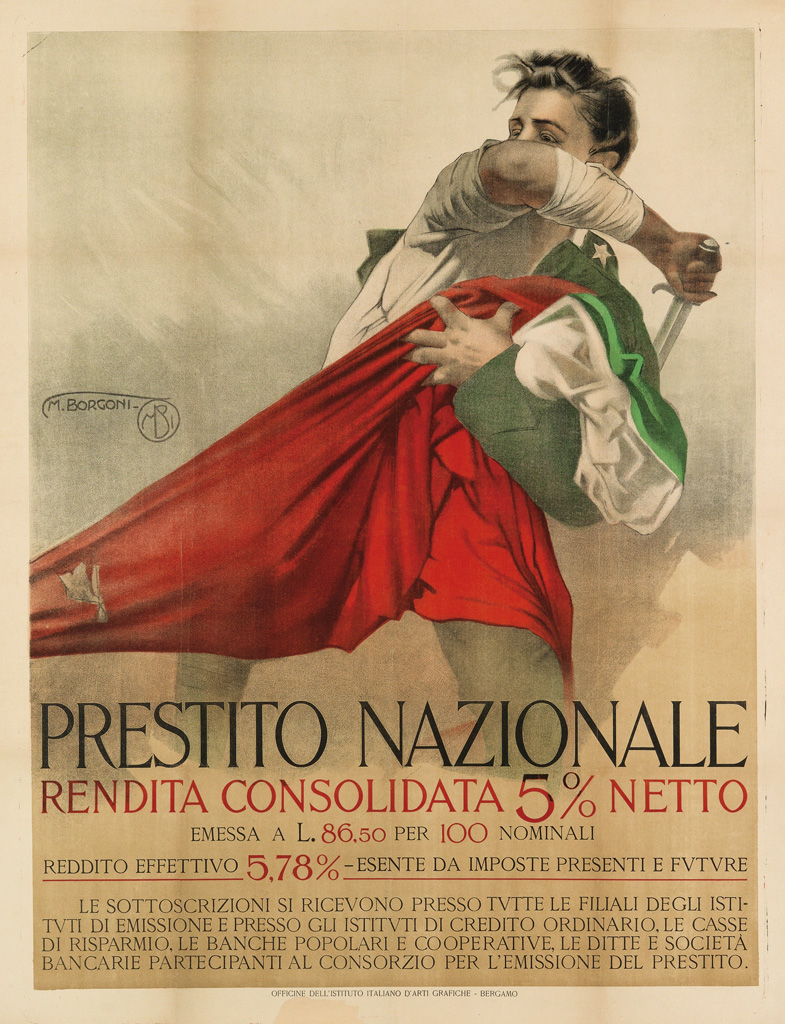 Appraisal: MARIO BORGONI - PRESTITO NAZIONALE Circa x inches x cm