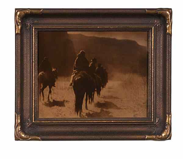 Appraisal: Edward Curtis American - Orotone The Vanishing Race signed lower