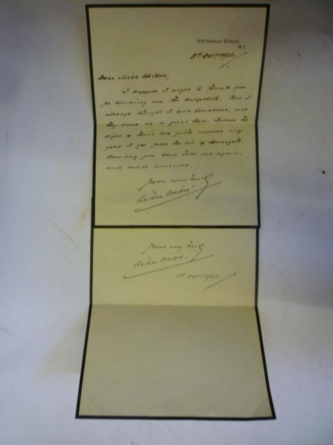 Appraisal: Henry James autograph on a scrap of paper manuscript letter