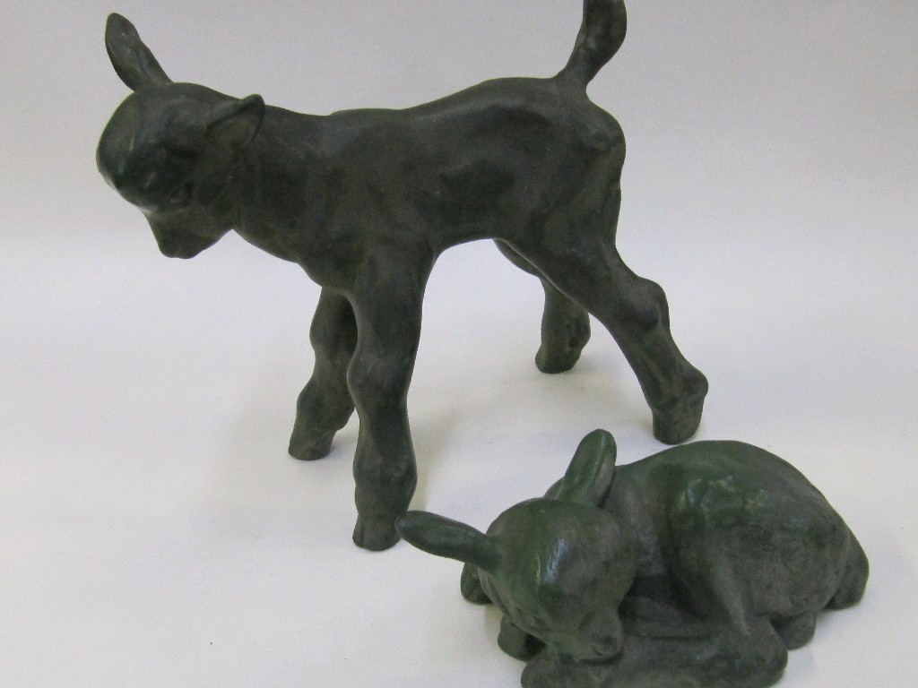 Appraisal: Two Royal Doulton figures of goats