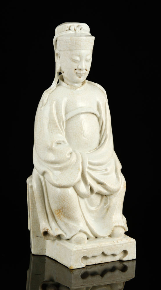 Appraisal: - Blanc de Chine Figure Blanc de chine figure porcelain