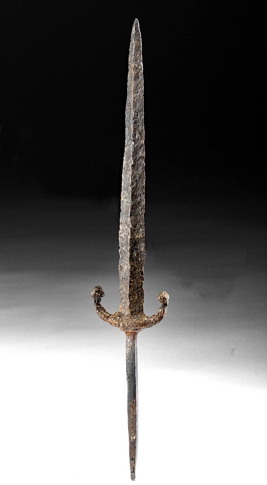 Appraisal: th C European Iron Parrying Dagger Left-Handed Western Europe France