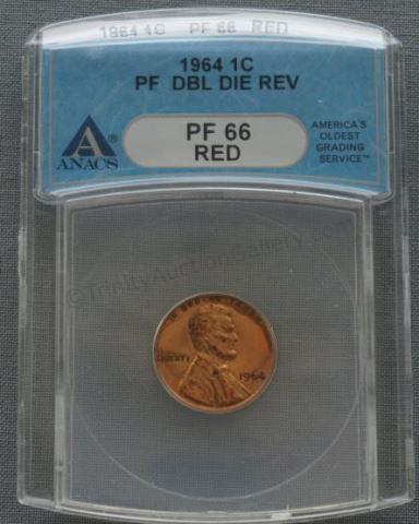 Appraisal: Proof Graded and slabbed by ANACS - Proof Red Proof