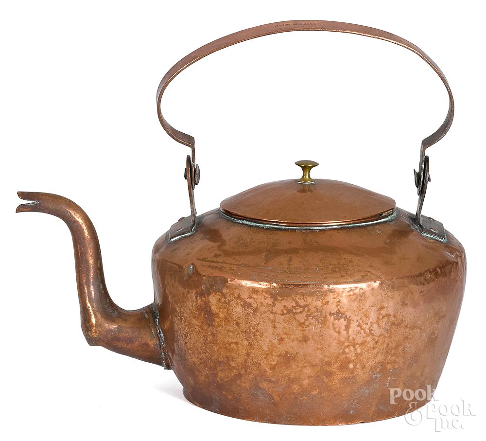 Appraisal: Lancaster Pennsylvania copper kettle Lancaster Pennsylvania copper kettle early th