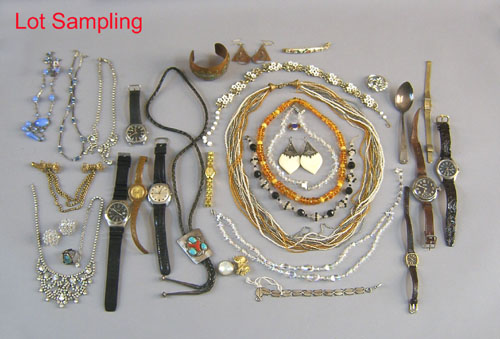 Appraisal: Group of costume jewelry watches etc