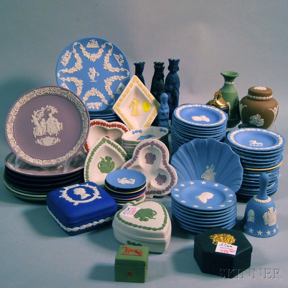 Appraisal: Approximately Modern Wedgwood Mostly Jasper Items th century including black