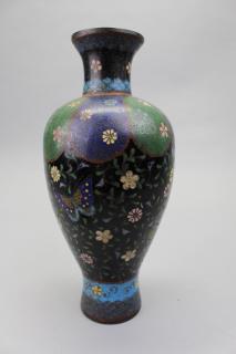 Appraisal: Antique Bronze Chinese Cloisonne Vase Antique Bronze Chinese Cloisonne Vase