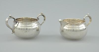 Appraisal: A Gorham Sterling Silver Sugar Bowl and Creamer The sugar