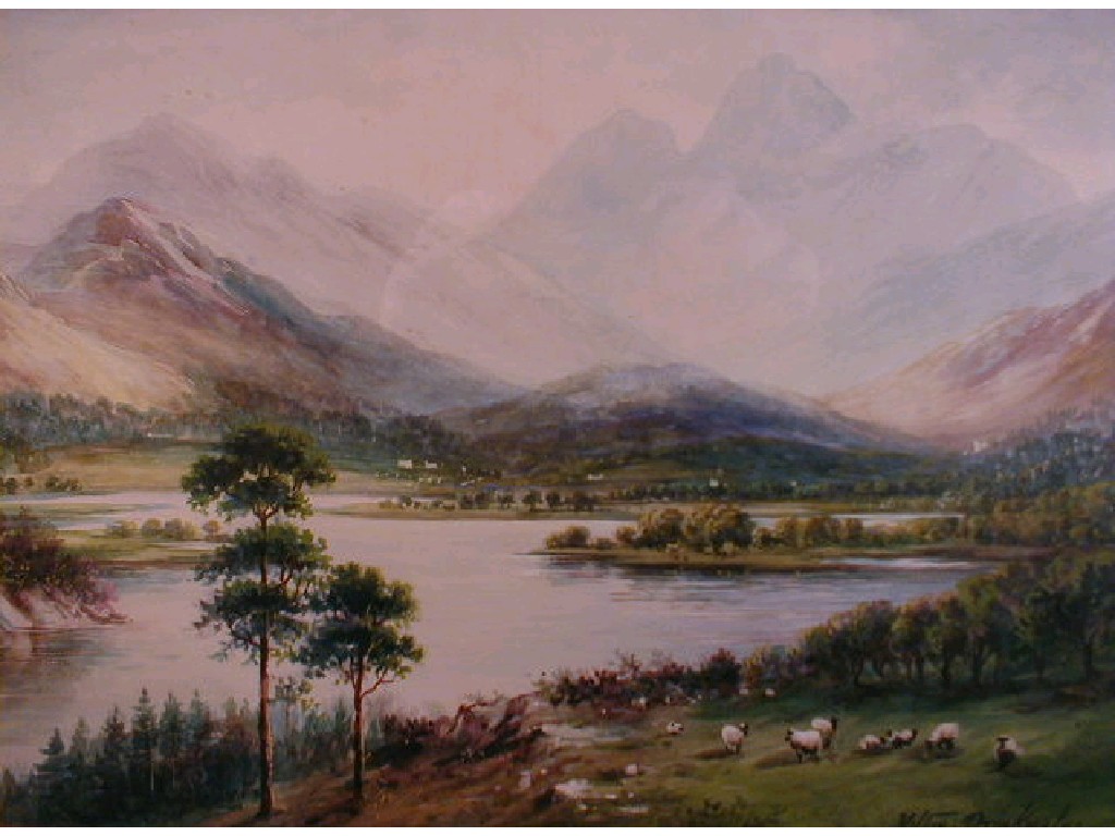 Appraisal: Milton Drinkwater View in the Lake District with grazing sheep