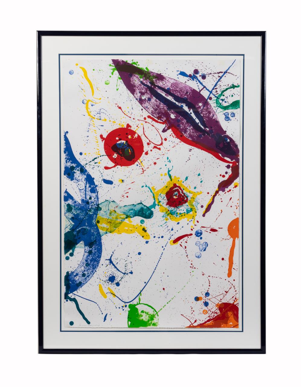 Appraisal: SAM FRANCIS UNTITLED SF- LITHOGRAPH Sam Francis American California -