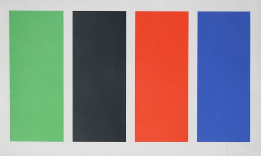 Appraisal: ELLSWORTH Kelly American - Color Panels SILKSCREEN '' x ''