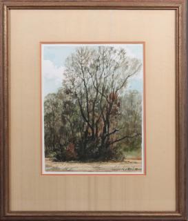 Appraisal: John Korver - Baton Rouge Louisiana Landscape th c watercolor