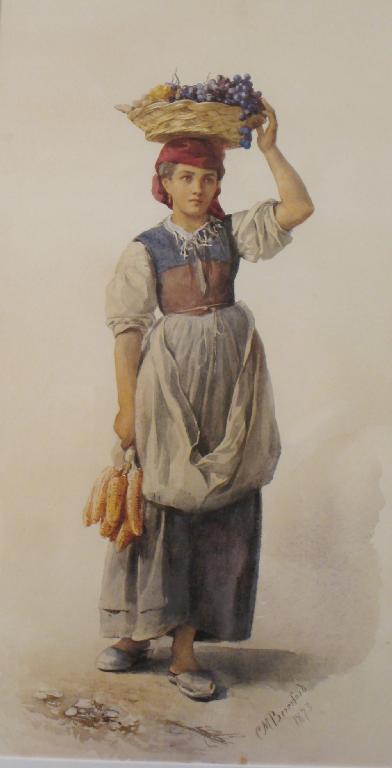 Appraisal: C M BERESFORD A n Italian Peasant Girl carrying a