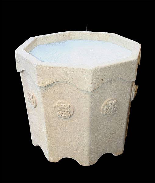 Appraisal: A Renaissance style cast stone pedestal height in diameter in