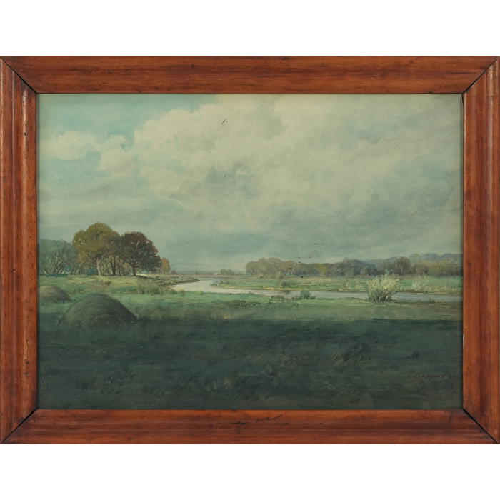 Appraisal: L Clarence Ball American - ''On the Kankakee River ''