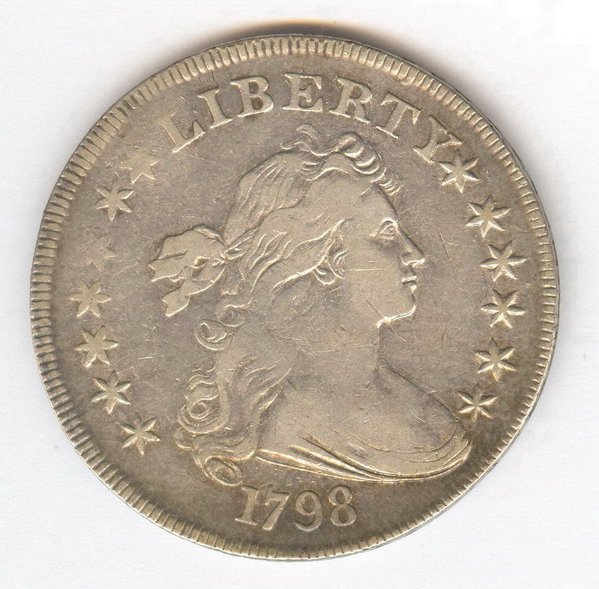 Appraisal: U S DRAPED BUST U S SILVER DOLLAR arrows berries