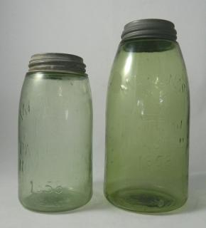 Appraisal: Fruit jars Fruit jars- Mason's cross - 'Mason's cross Patent