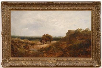 Appraisal: EDWARD WILLIAMS - LANDSCAPE WITH HORSE AND CART Oil on